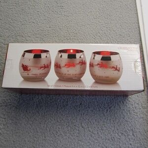 Mikasa Celebrations Candle Holders Set of Three Votives ,‎ NWT